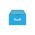 Archive storage flat icon Royalty Free Stock Photo