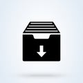 Archive Storage sign icon or logo. File Cabinet concept. Document Archive Storage vector illustration