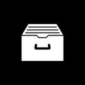 Archive storage solid icon