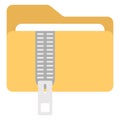 Archives, compressed folder Color Vector icon which can easily modify or edit