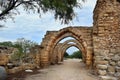 Archs in ancient city of Caesarea, Israel