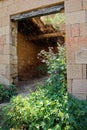 Archs and doors of abandoned ancient village Gamsutl, Dagestan