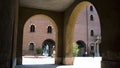 Archs of old town center in Verona, Italy