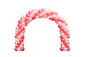 Balloon Archway door Red and white, Arches wedding, Balloon Festival design decoration elements with arch floral design isolated o