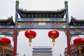 archway building in qianmen street beijing city