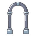 Archway concrete icon, cartoon style