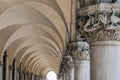 Archway of the Doge`s Palace Palazzo Ducale San Marco square Piazza San Marco Royalty Free Stock Photo