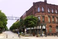 Archway entrance to Victoria Row in Charlottetown in Canada