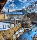 Archway and Inner Yard of the monastery of Heiligenkreuz