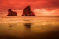 Archway Islands at sunset Royalty Free Stock Photo