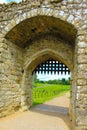View of Leeds Castle gate United Kingdom Royalty Free Stock Photo