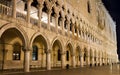 The Archway og the Palazzo Ducale at night