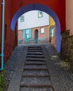 Archway in Portmeirion in North Wales, UK Royalty Free Stock Photo