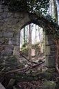 Archway in the Ruins of an Old Church Royalty Free Stock Photo