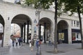 Archway in street of Paris