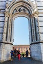 Archway to the Piazza del Duomo in Siena, Italy Royalty Free Stock Photo