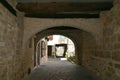 Archway in village of Castelnau of Montmiral Royalty Free Stock Photo