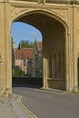 Archway at Wells Cathedral, Somerset, England Royalty Free Stock Photo