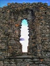 Archway Window of The Priests` House Glendalough County Wicklow Ireland Royalty Free Stock Photo
