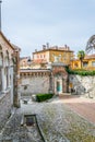 Arco Bollani marking an entrance to the castle of Udine, Italy....IMAGE