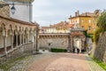 Arco Bollani marking an entrance to the castle of Udine, Italy....IMAGE