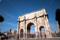 Arco of Costantino in Rome. Costantine arch of triumph in Rome w Royalty Free Stock Photo