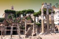 Arco de Constantino and Colosseum in Rome, Italy Royalty Free Stock Photo