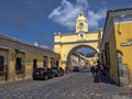 Arco de Santa Catalina, february 1 2019 Antigua, Guataemala Royalty Free Stock Photo