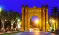 Arco de Triunfo in night