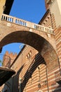 Arco della Costa with a hanging whale's rib in Italy