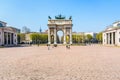 The Arco della Pace Arch of Peace triumphal arch in Milan, Italy