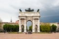 Arco della Pace, famous landmark in Milan
