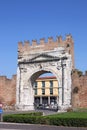 Arco di Augusto gate Rimini Royalty Free Stock Photo