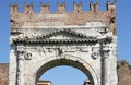 Arco di Augusto stone gate detail Rimini Royalty Free Stock Photo