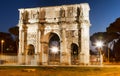 Arco di Costantino in night.