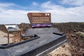 Arco, Idaho - June 30, 2019: Sign for the Craters of the Moon National Monument, managed by the US National Park Service