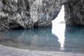 Arcomagno Beach on the Coast of the Cedars, Tyrrhenian Sea, South of Italy. Natural Background. Beauty of Nature