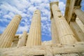 Arcopolis Parthenon columns rise skyward Royalty Free Stock Photo