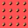 Arcorns autumn seamless photo pattern Royalty Free Stock Photo