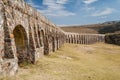 Arcos del Sitio aqueduct for water supply in Tepotzotlan Royalty Free Stock Photo