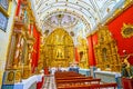 The ornate Ayflones Chapel of San Pedro church of Arcos, Spain