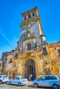 The bell tower of Minor Basilica, Arcos, Spain