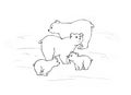 Arctic bears Royalty Free Stock Photo