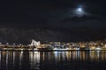 Arctic Cathedral in moonlight, TromsÃÂ¸