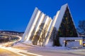Arctic cathedral in Tromso, Christmas Time in Tromso, Norway