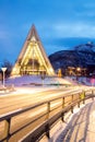 Arctic Cathedral Tromso Norway Royalty Free Stock Photo