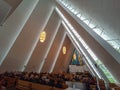 The Arctic Cathedral in Tromso, Norway Royalty Free Stock Photo