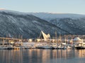 Arctic cathedral TromsÃÂ¸ Royalty Free Stock Photo