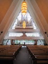 Arctic Cathedral (Ishavskatedralen), interior Royalty Free Stock Photo