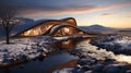 Arctic Elegance: Parametric Ski Cabin in Icelandic Splendor